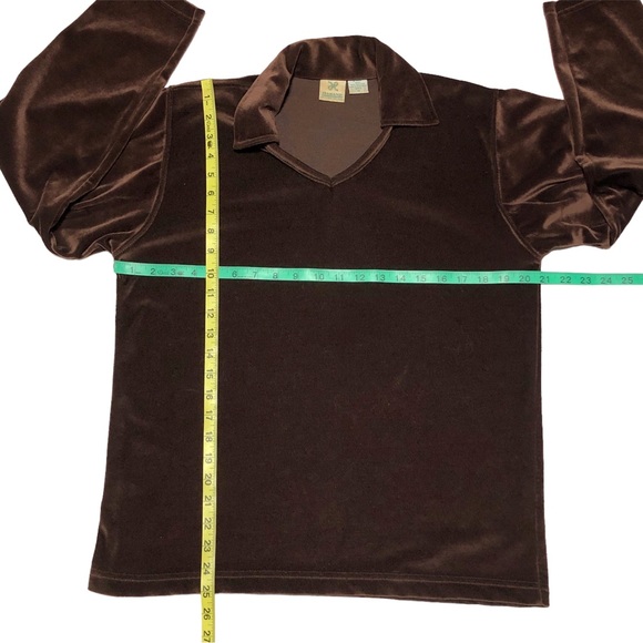 Vintage 70’s Velour Collared Shirt - Picture 6 of 9